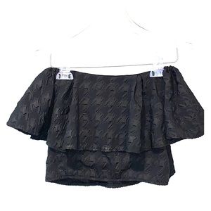 Black crop top size S women
